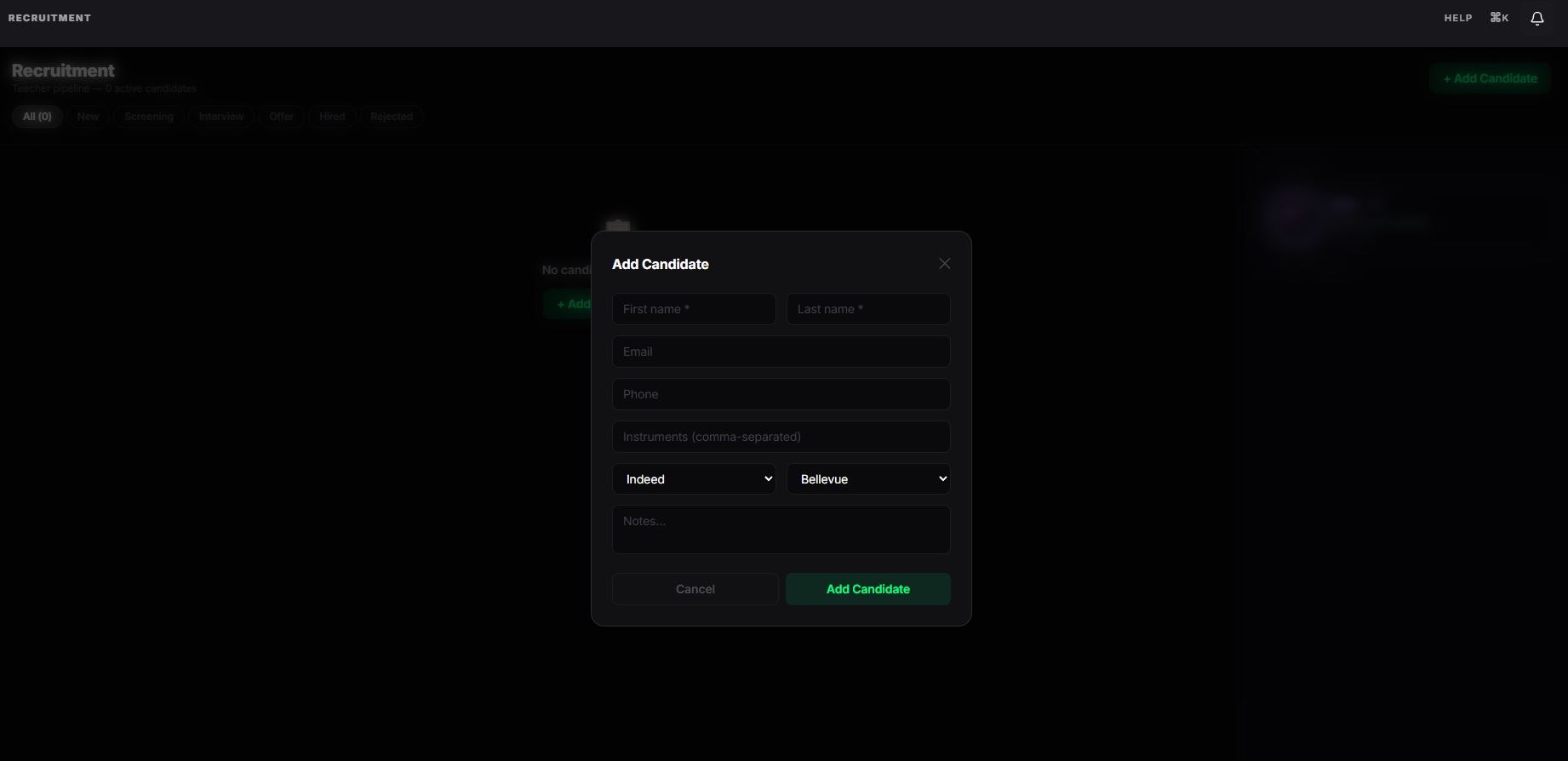 Recruitment Pipeline